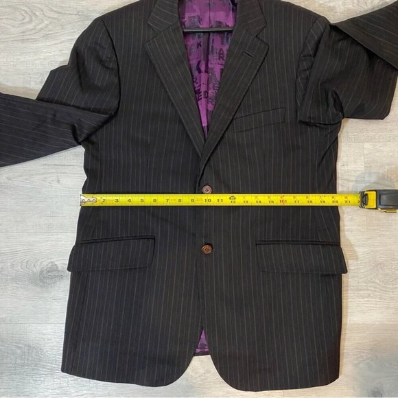 Ted Baker Brown Striped Sport Coat - Picture 12 of 16